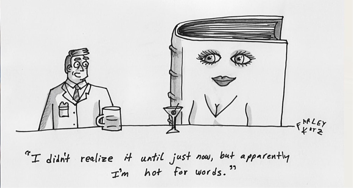 The New Yorker cartoon featuring HotForWords — Farley Katz, October 2008